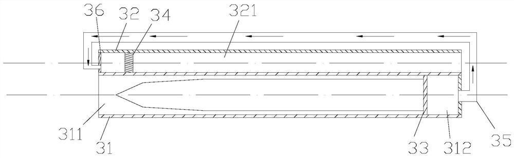 Underwater balanced launching device and launching method thereof