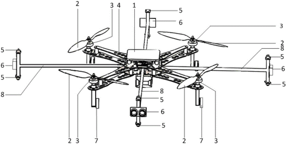 Rotor type air-ground integrated amphibious active olfaction robot and odor detection method thereof