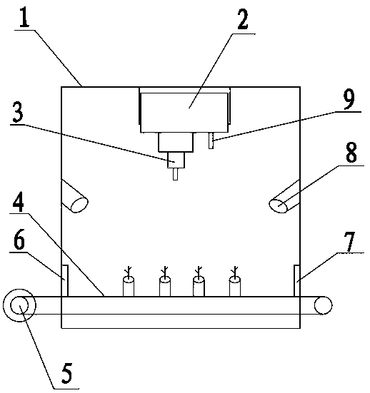 Method for identifying barnyard grass of rice field by utilizing a hyperspectral imaging technology