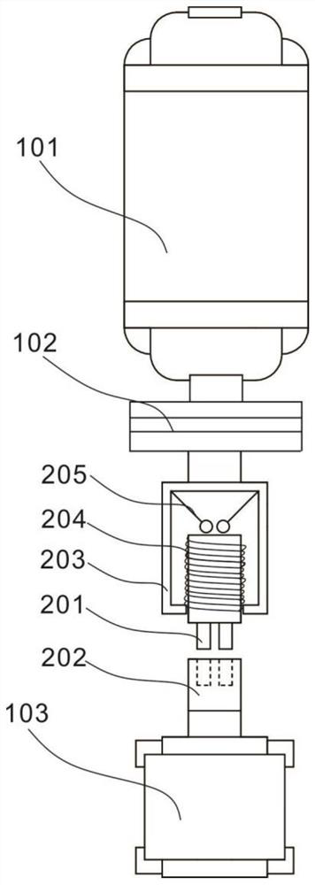 Novel boiler manned maintenance platform traction winch braking device