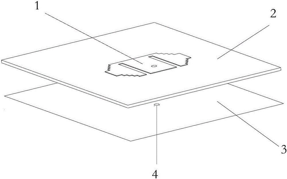 Miniaturization broadband microstrip antenna