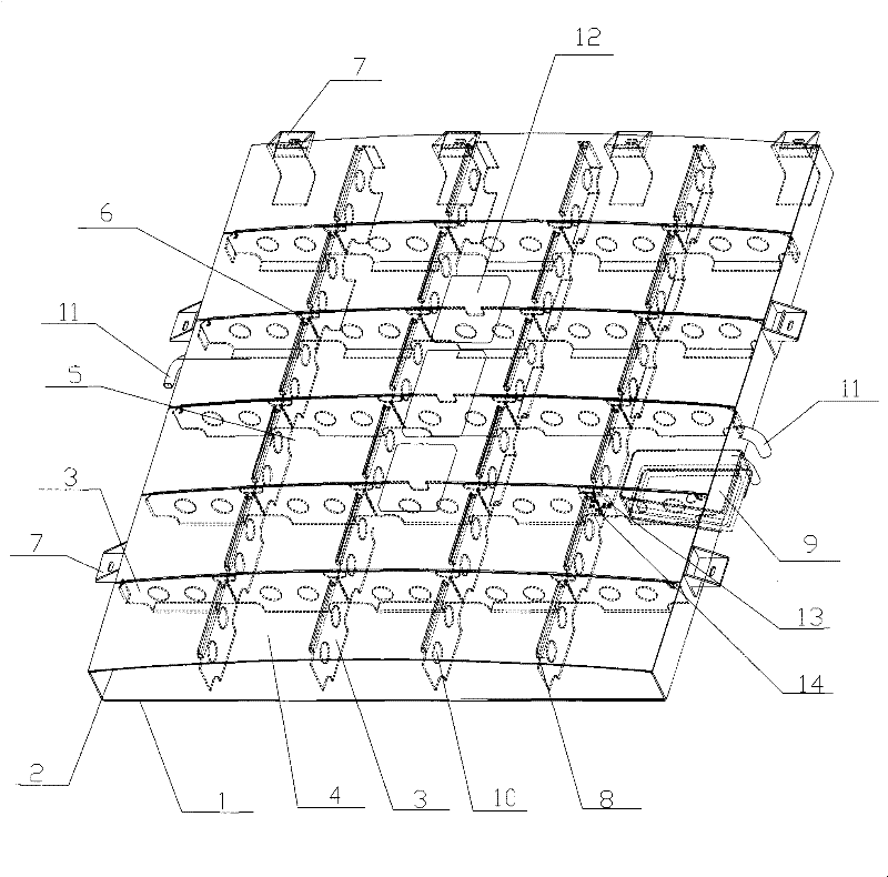 Low-section water tank for integrated carrying-type railway vehicle