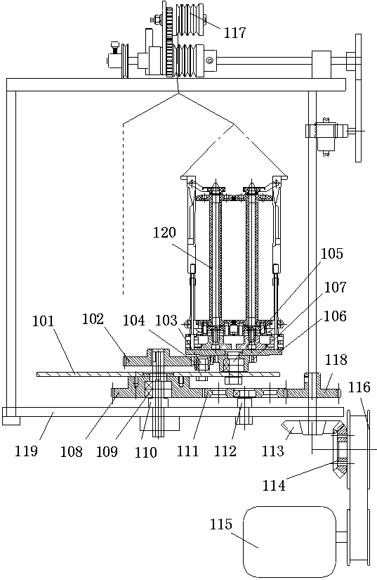 Stepless twist regulating device of twist regulating rope twister