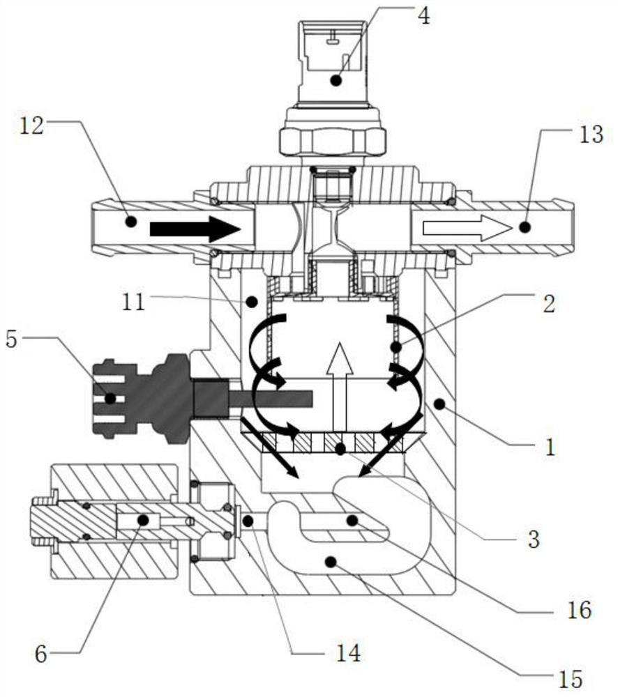 Gas-liquid separator and fuel cell system