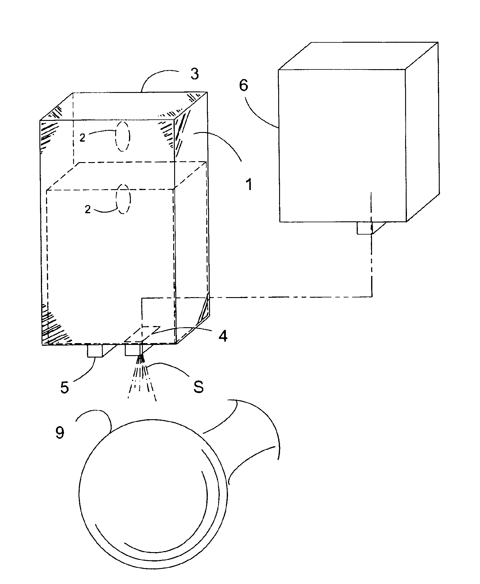 Device for disinfecting door handles