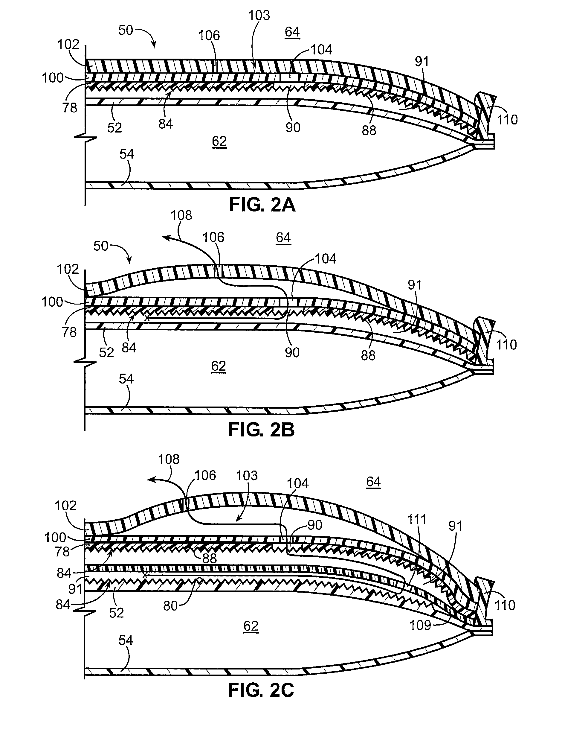 Evacuable container and evacuation strip therefor