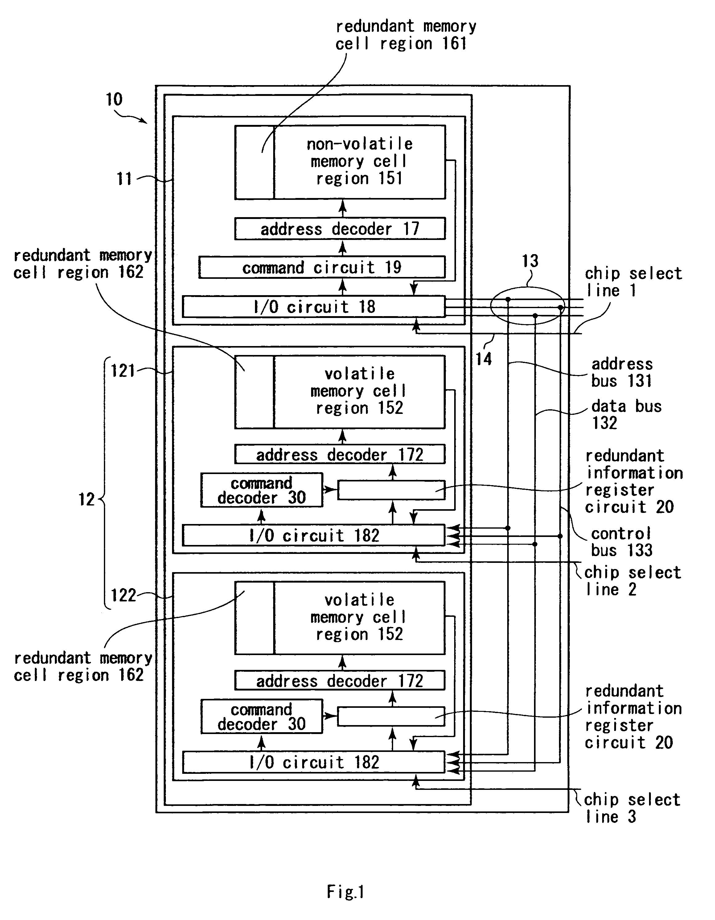 Multi chip package type memory system and a replacement method of replacing a defect therein