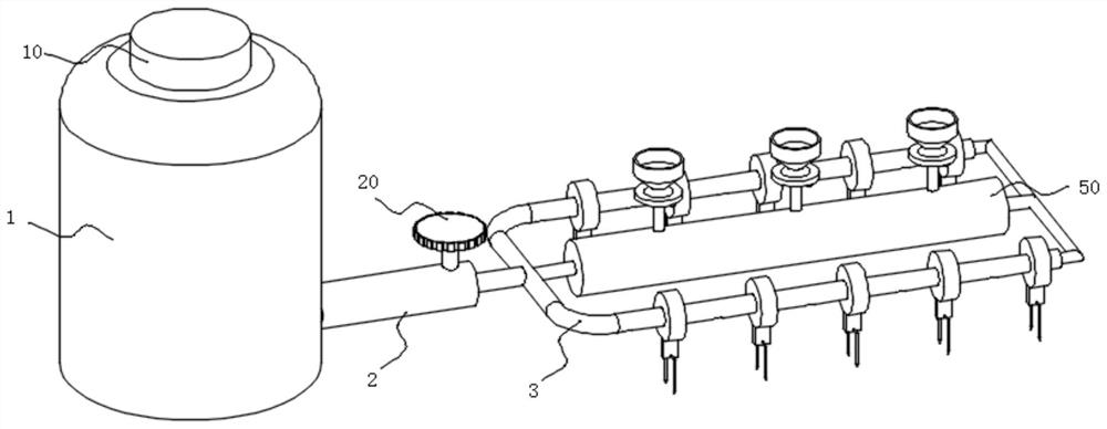 Plant drip irrigation system based on ecological restoration technology