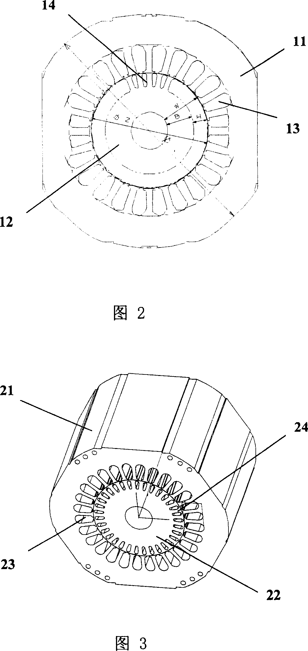 Electromechanical part of rotary compressor