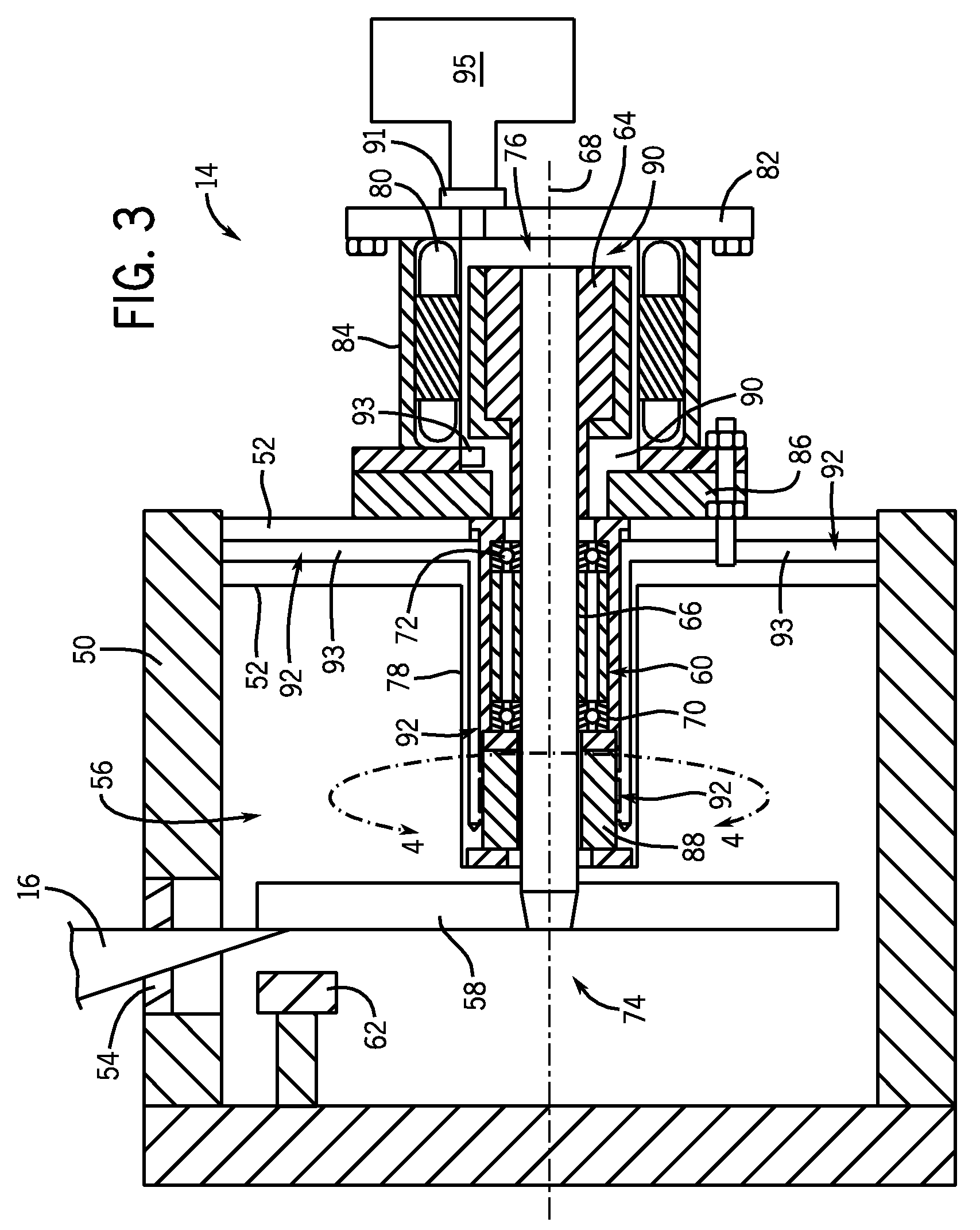 Antechamber control reducing leak through ferrofluid seals