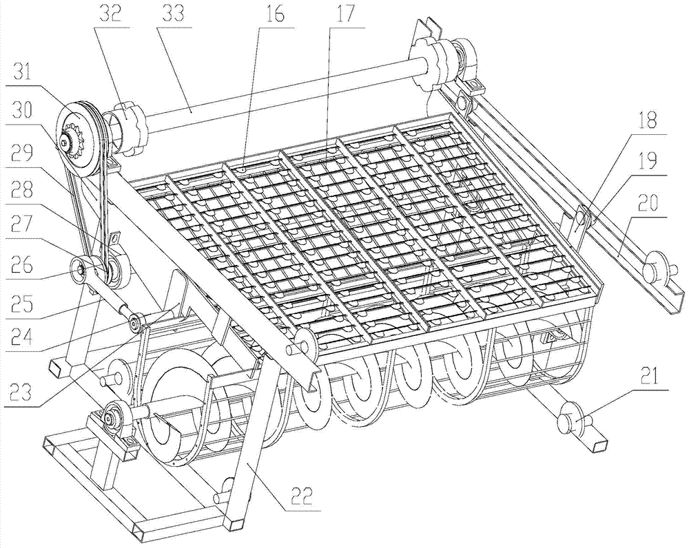 Secondary harvest device for peanut harvester