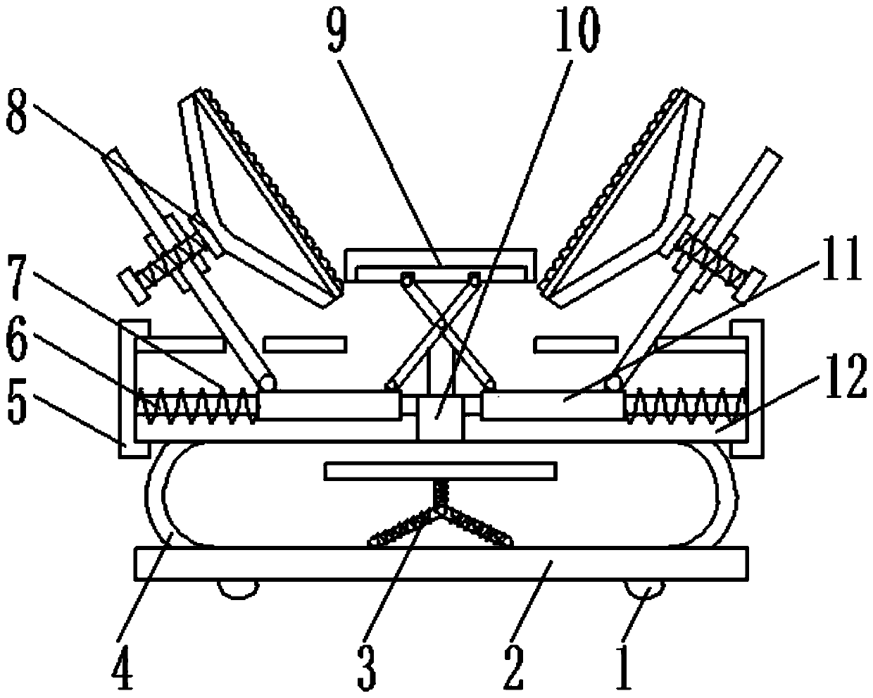 Fixing device for power equipment transportation