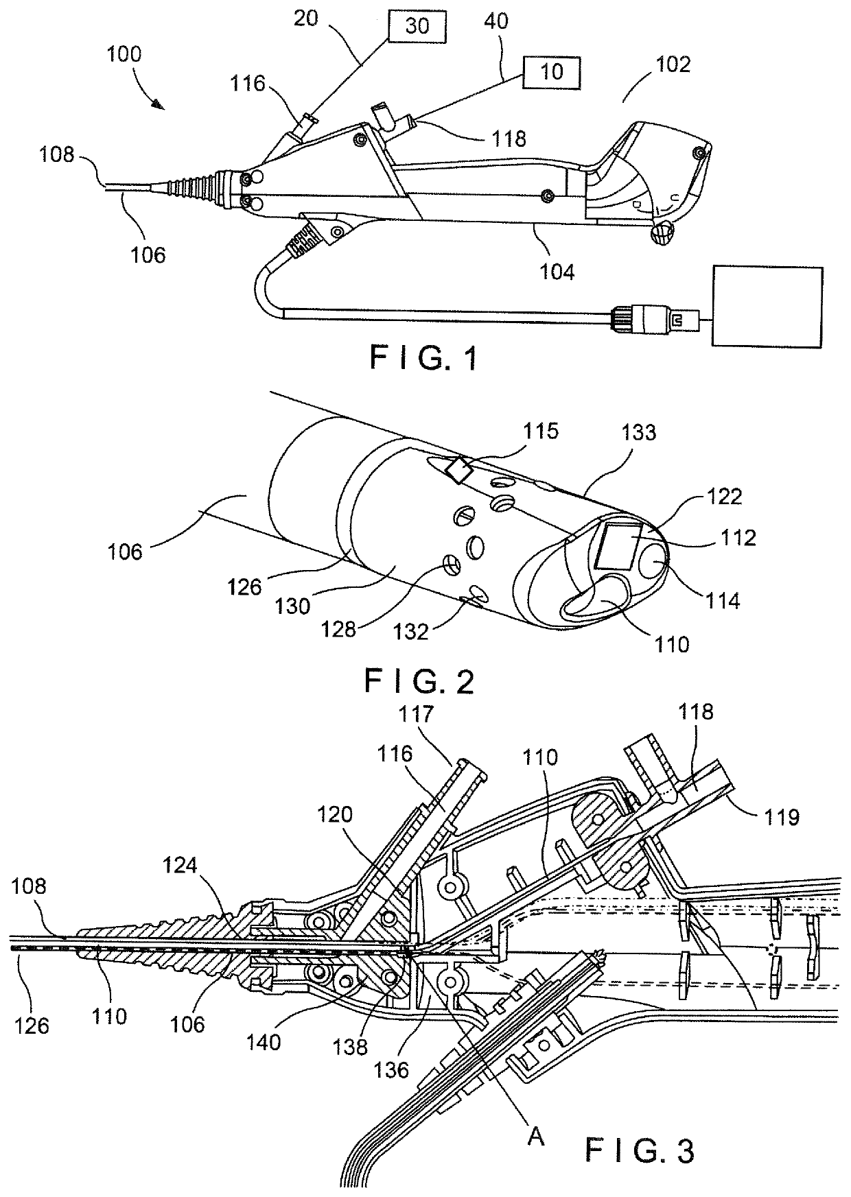 Flexible ureteroscope with debris suction availability