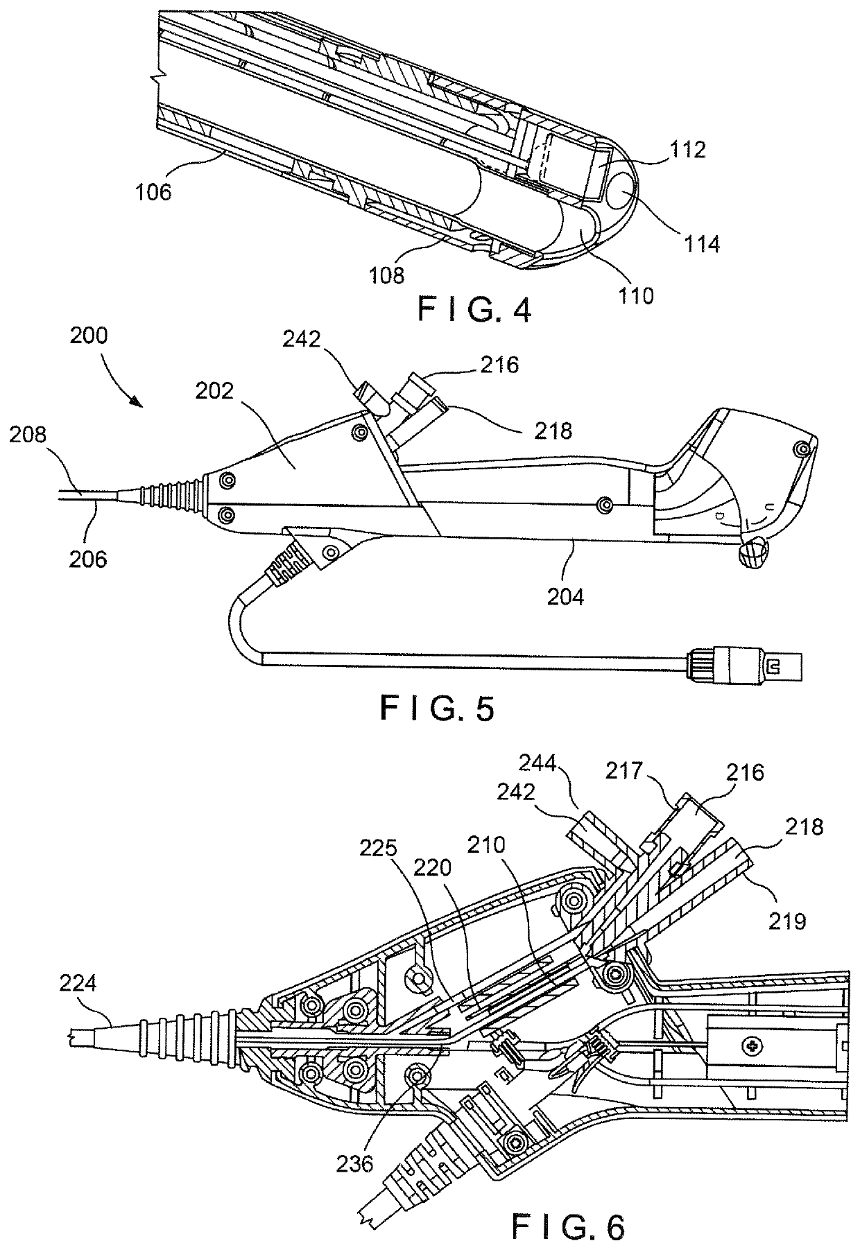 Flexible ureteroscope with debris suction availability