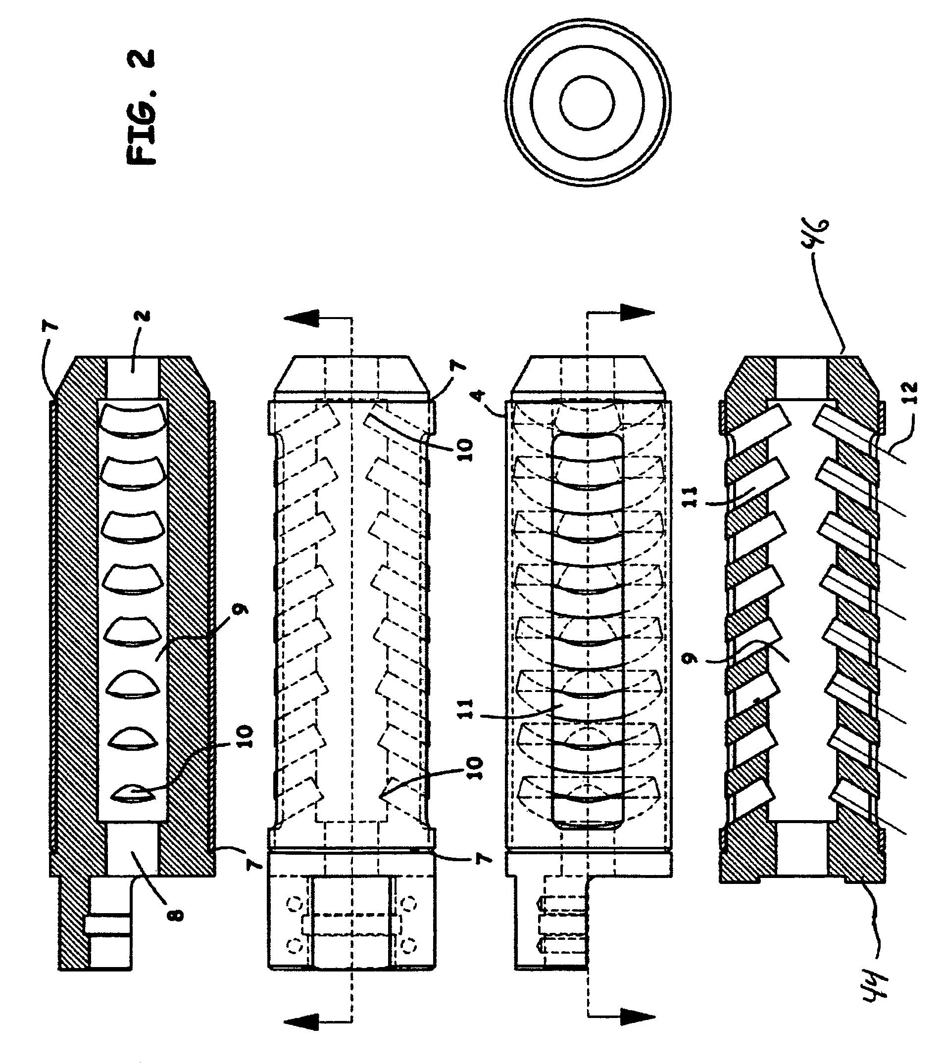 Recoil and muzzle blast dissipator