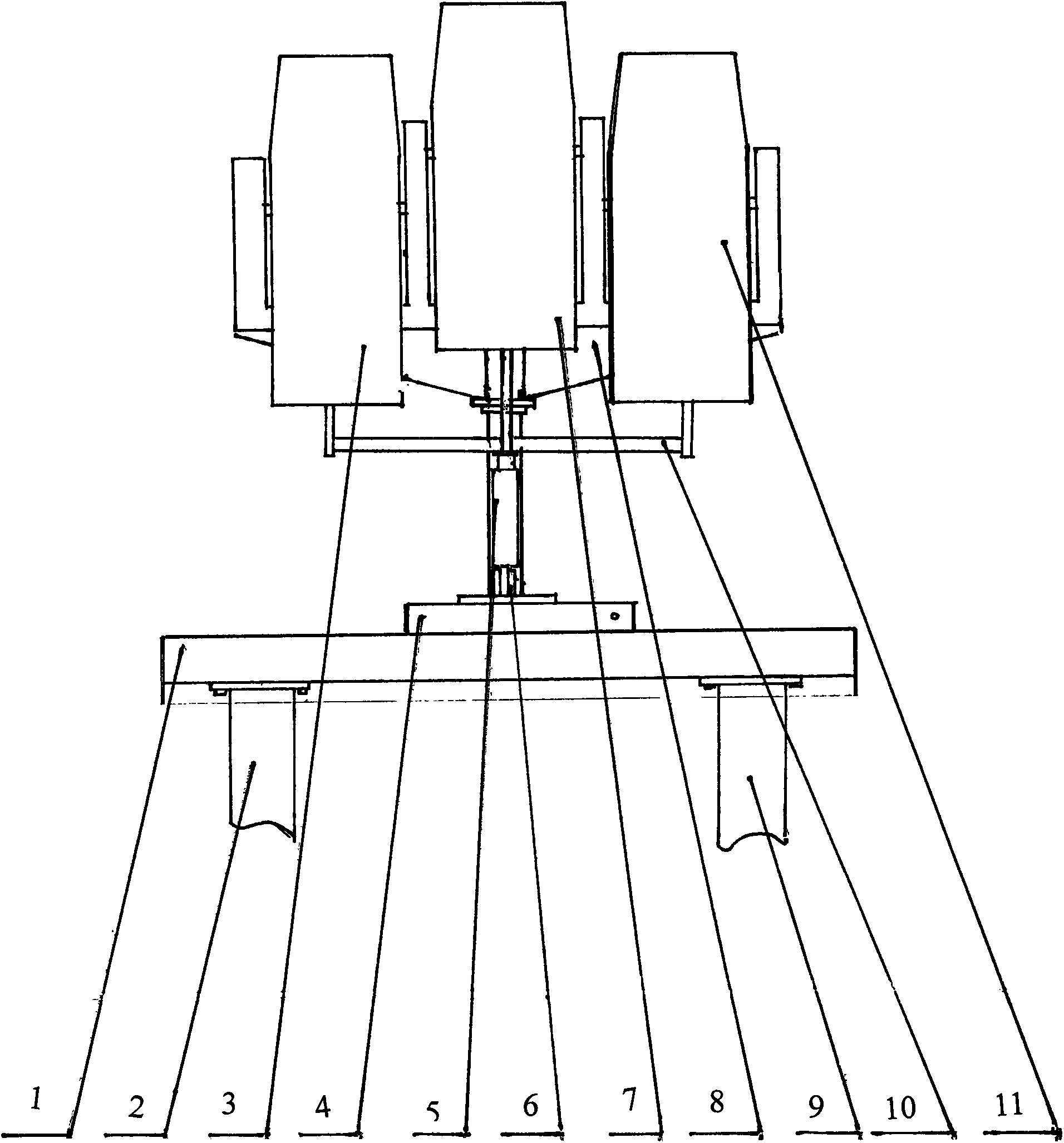 Large-scale rain-dropping machine