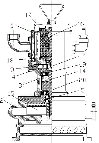 Bi-energy pneumatic submersible pump for mine