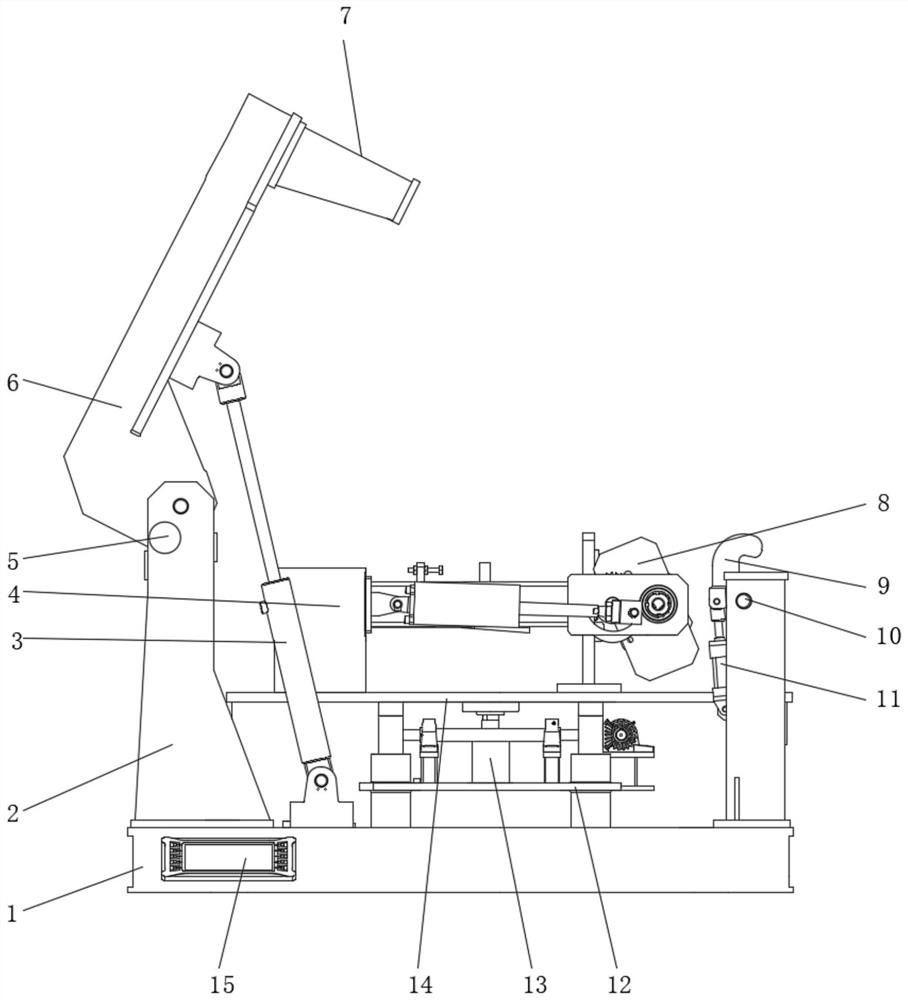 Device for overturning computer assembly