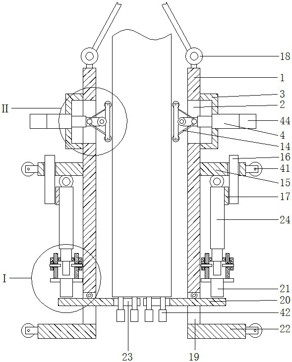 A prefabricated building concrete prefabricated column positioning guide device