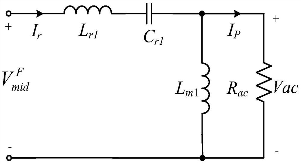 Hybrid LLC resonant converter topological structure based on working mode switching and control method