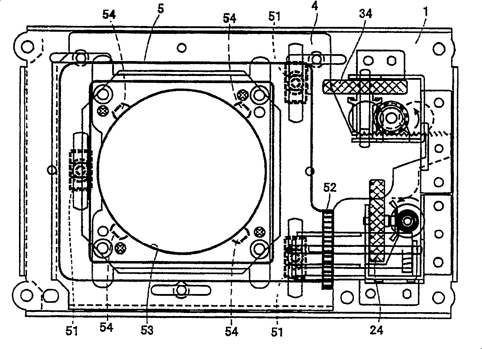 Lens shift mechanism and projection type video display