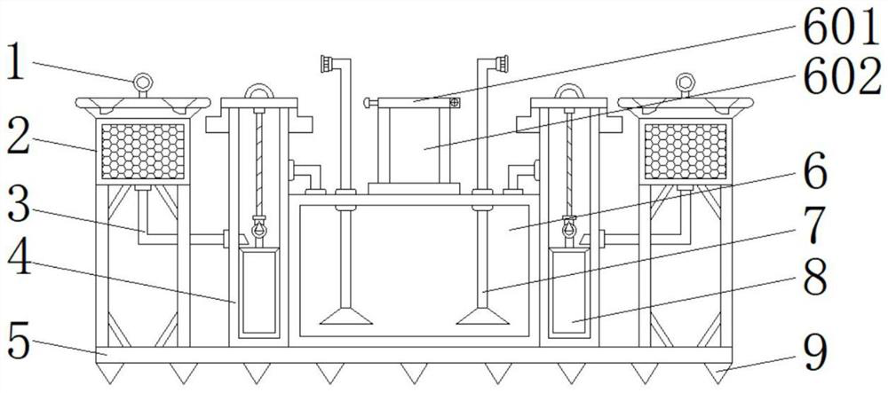 Assembled rainwater collecting device for sponge city