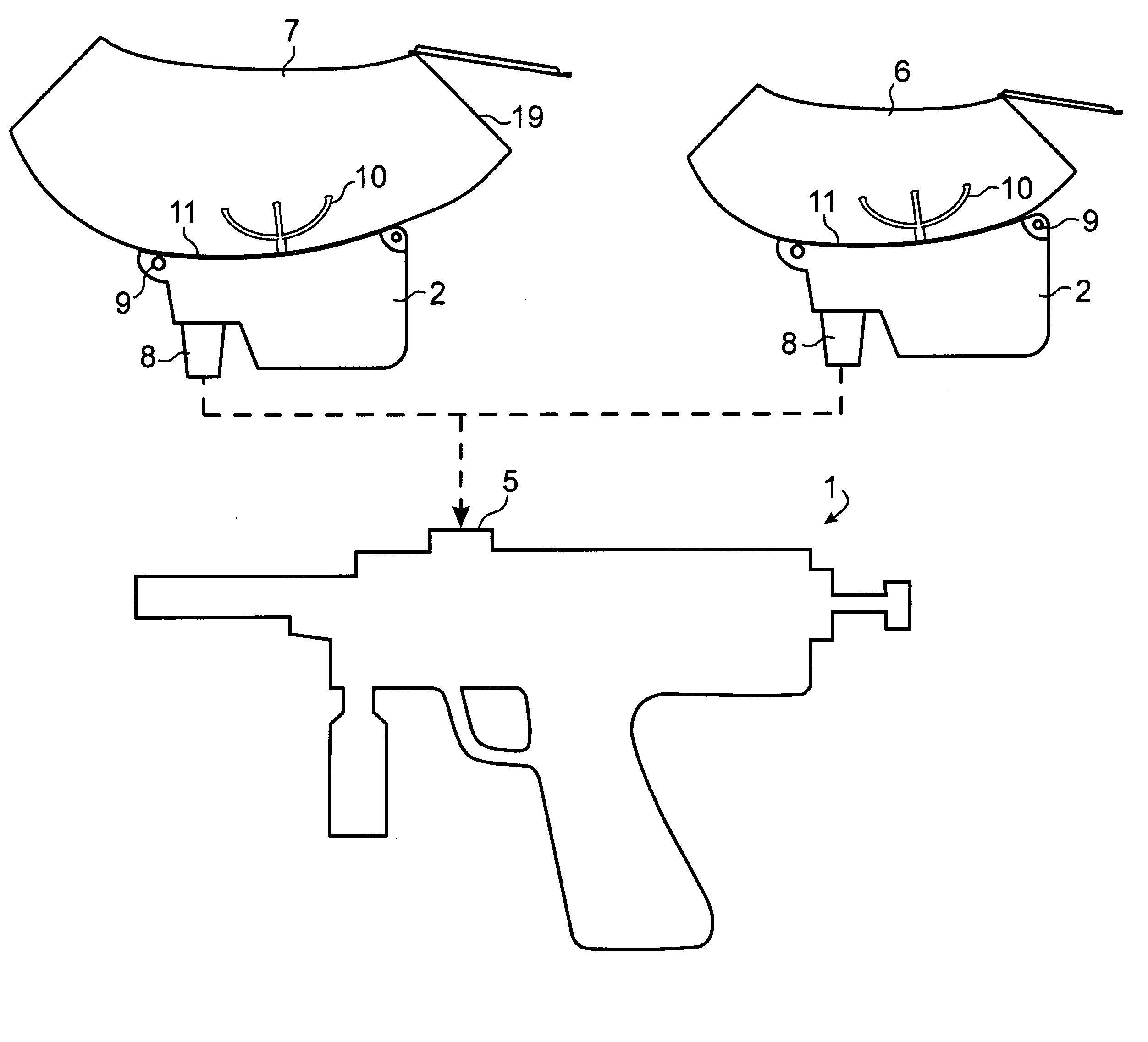 Adjustable capacity loader for paintball markers