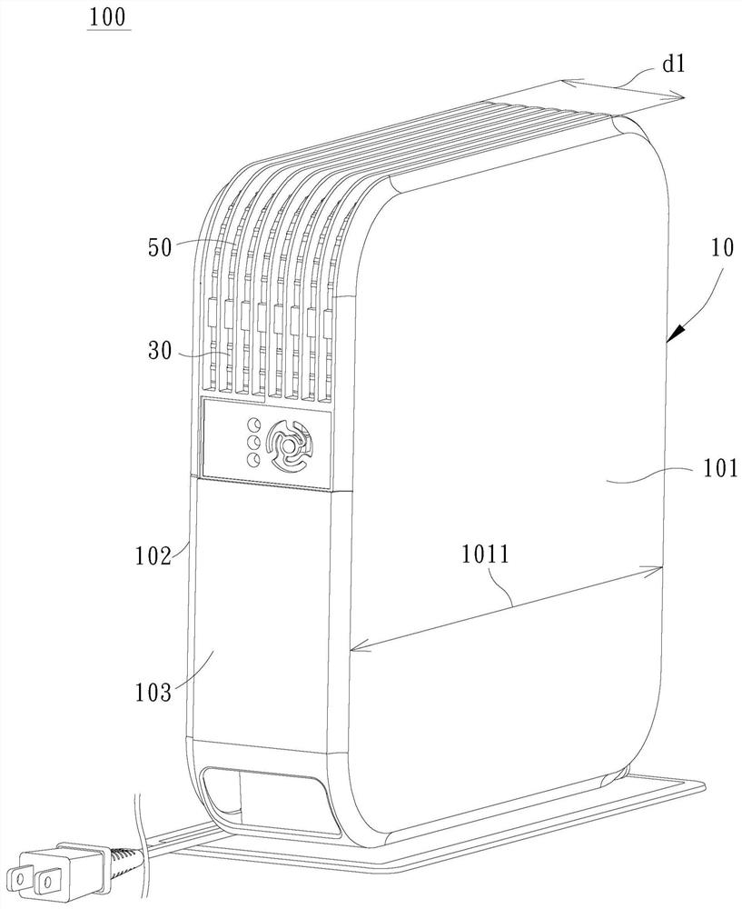 A thermoelectric dehumidification device