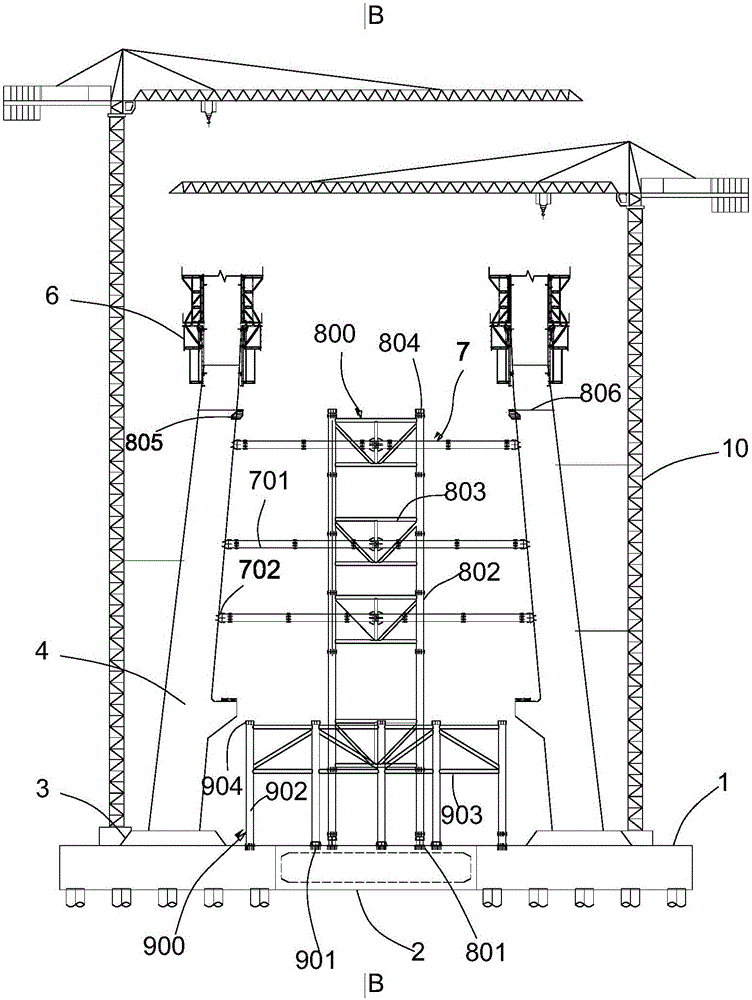 Construction method of cable-stayed bridge pylon