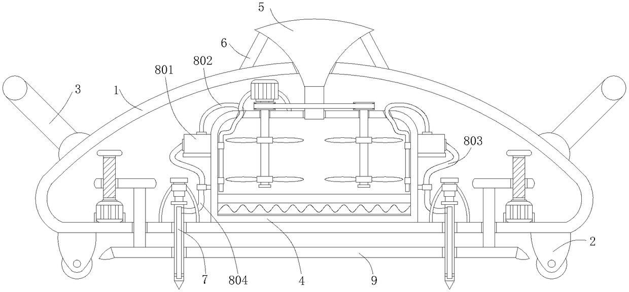 Asphalt pavement narrow crack repair device for highway maintenance