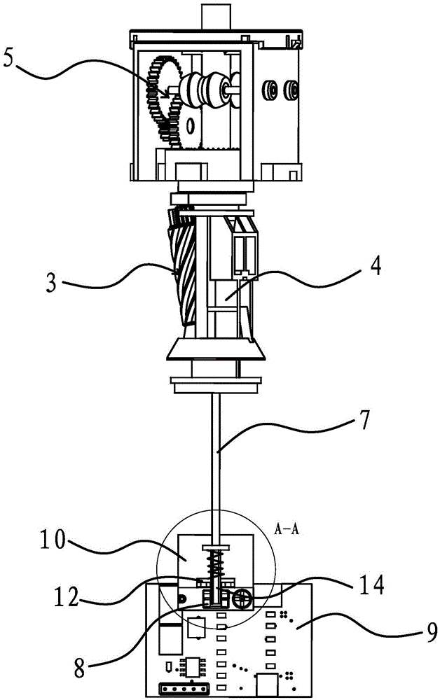 Pen withdrawal trigger mechanism of electric pencil sharpener