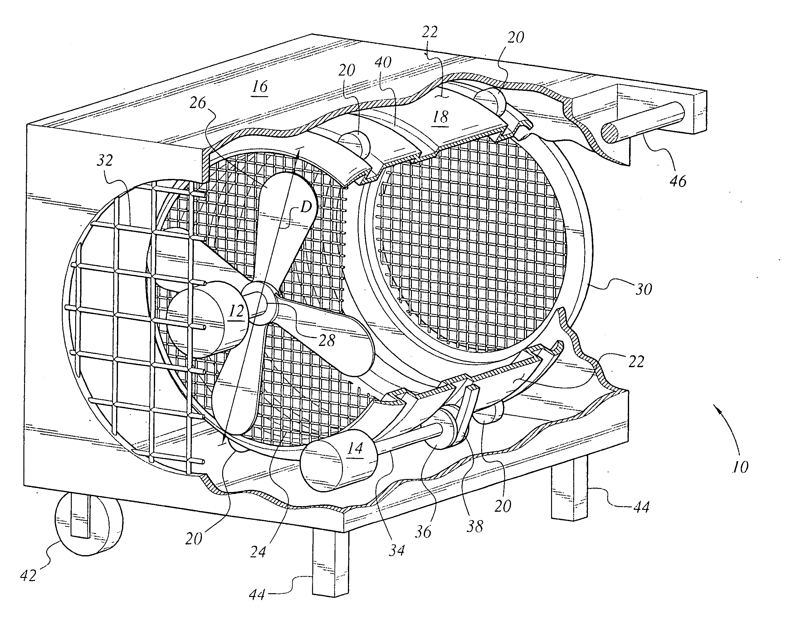 Ambient air clothes dryer