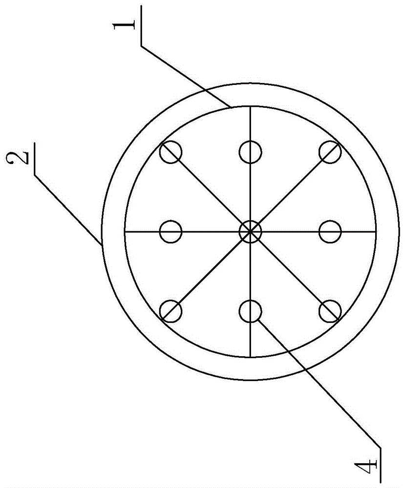 Non-diffusion pile foundation construction method