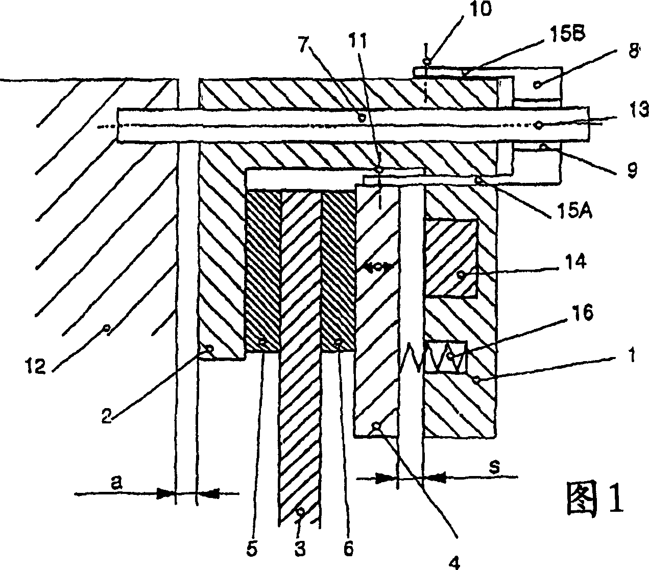 Calliper brake with disengaged position