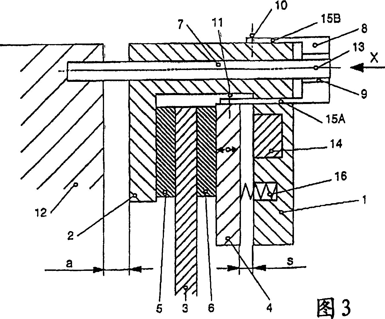 Calliper brake with disengaged position