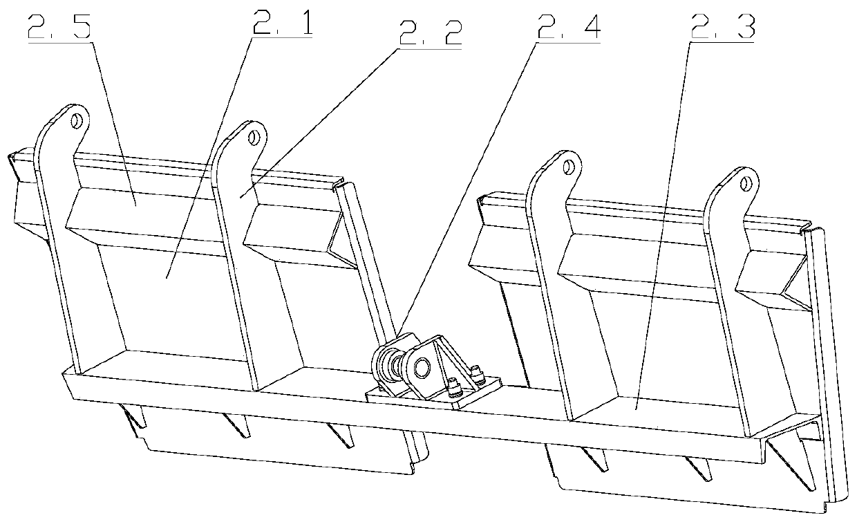 Single-open pressing rod type bottom door opening and closing mechanism and hopper car