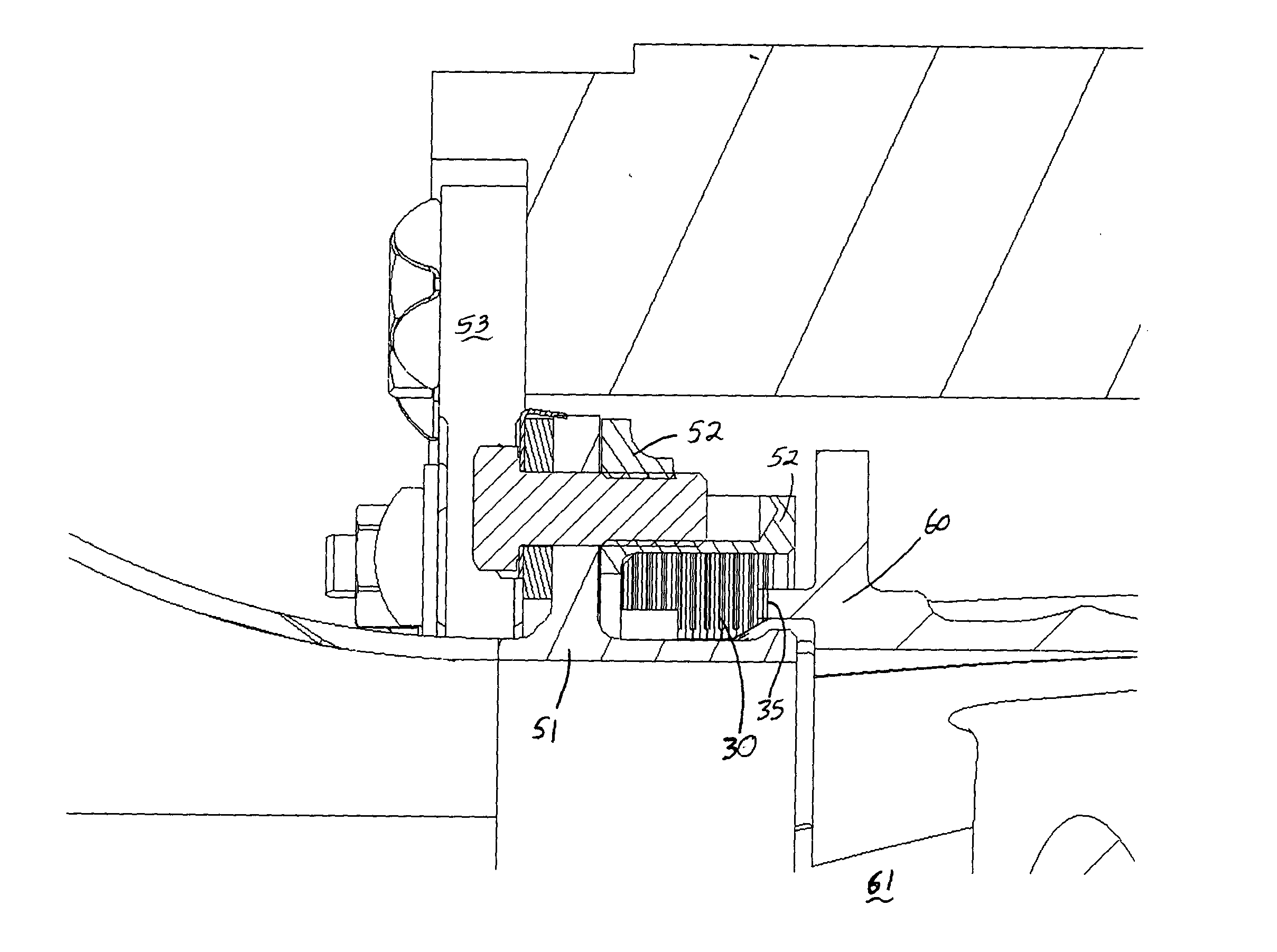 Transition duct honeycomb seal