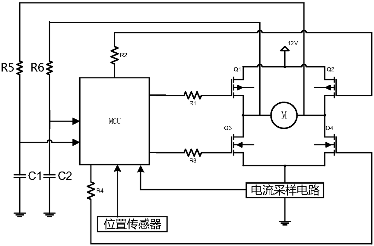 Car window speed control circuit and method