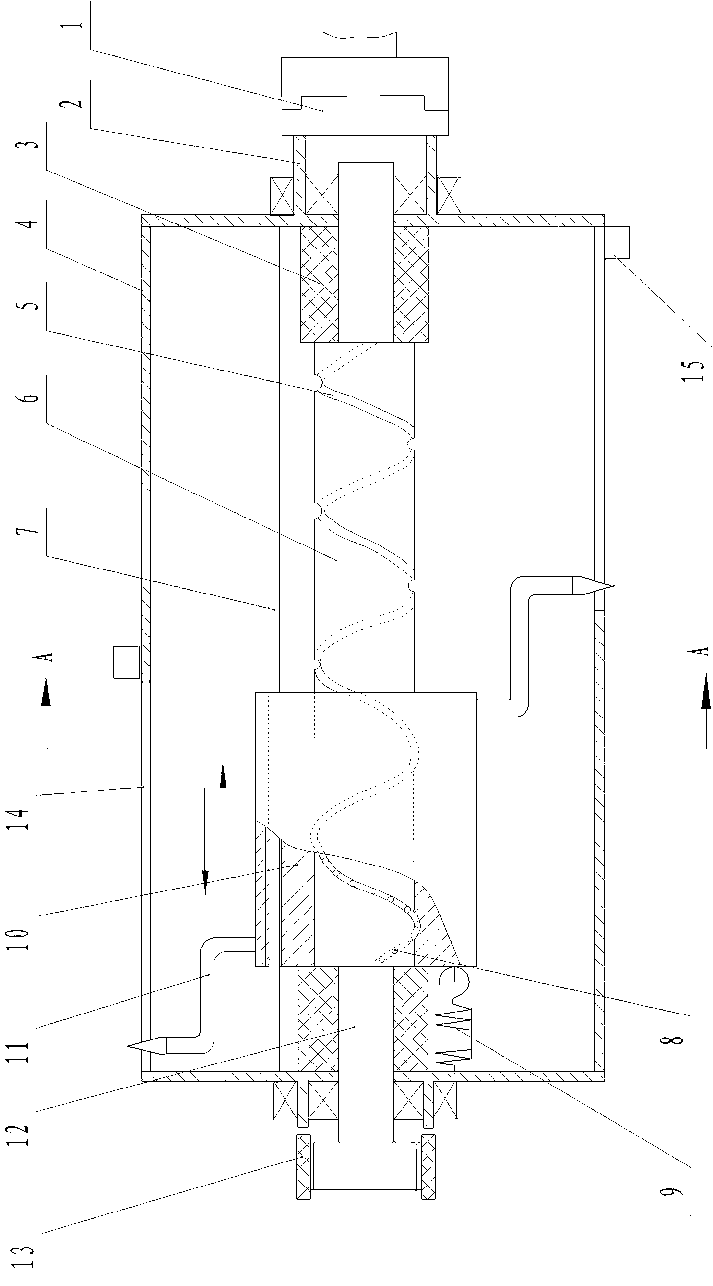 Self-cleaning drum self-wound sugarcane disleaving device