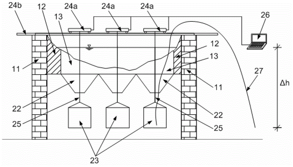 System for measuring bed load silt discharge of river model test