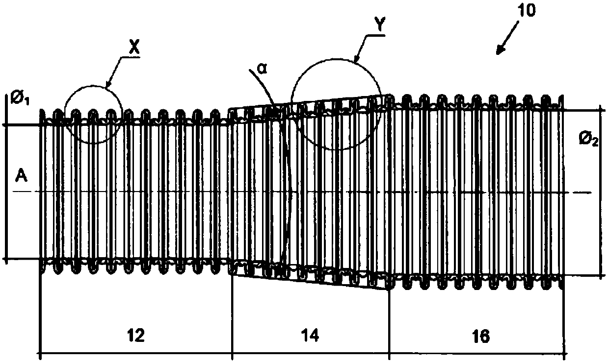 Plastic flexible tube for air exhausting equipment