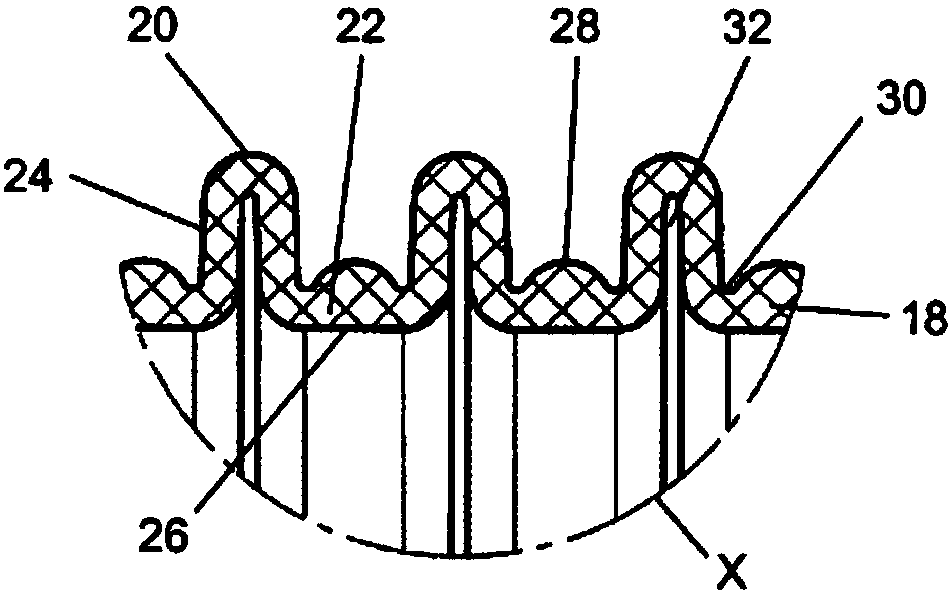 Plastic flexible tube for air exhausting equipment