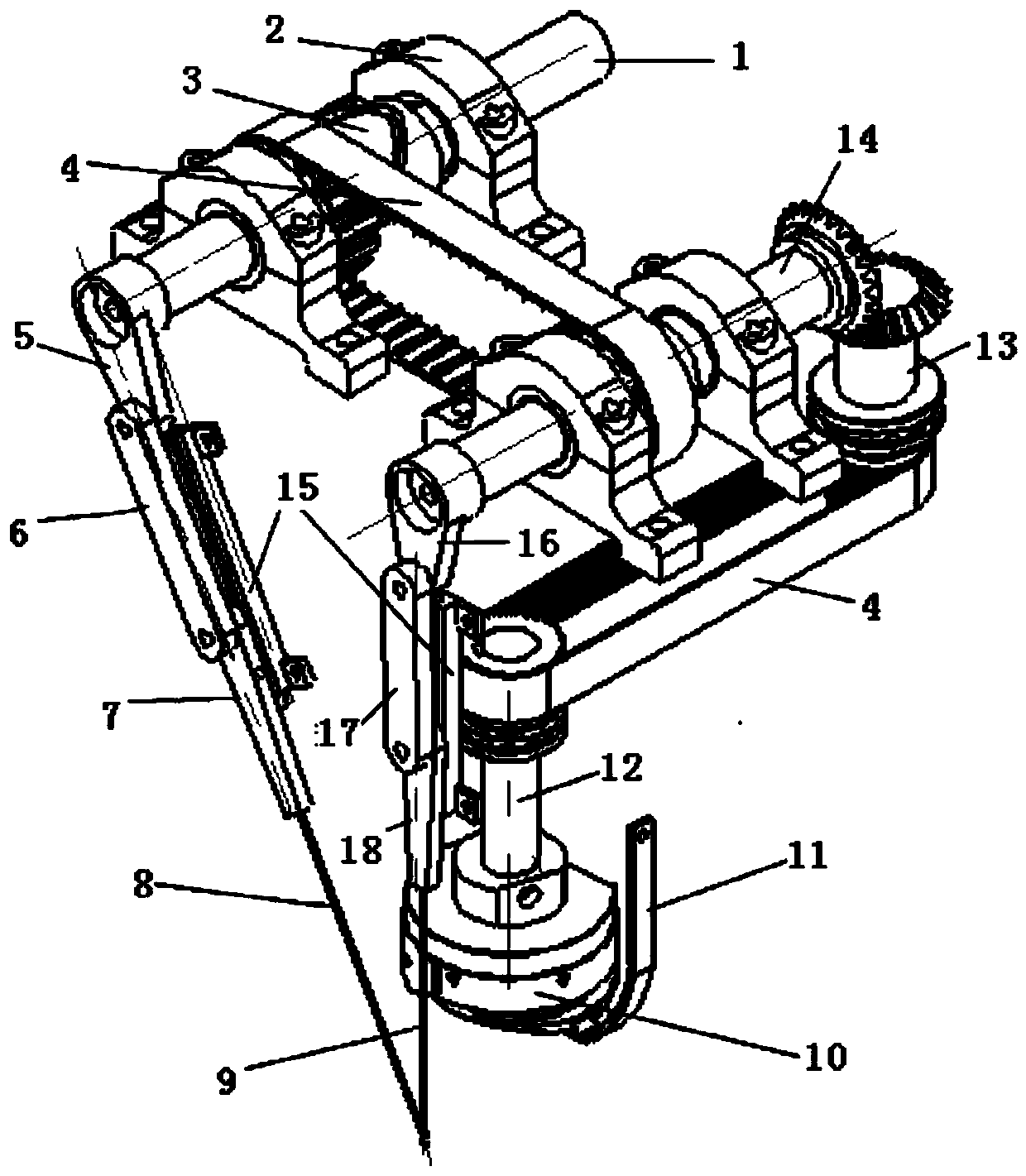 Composite single-sided double-thread suture device