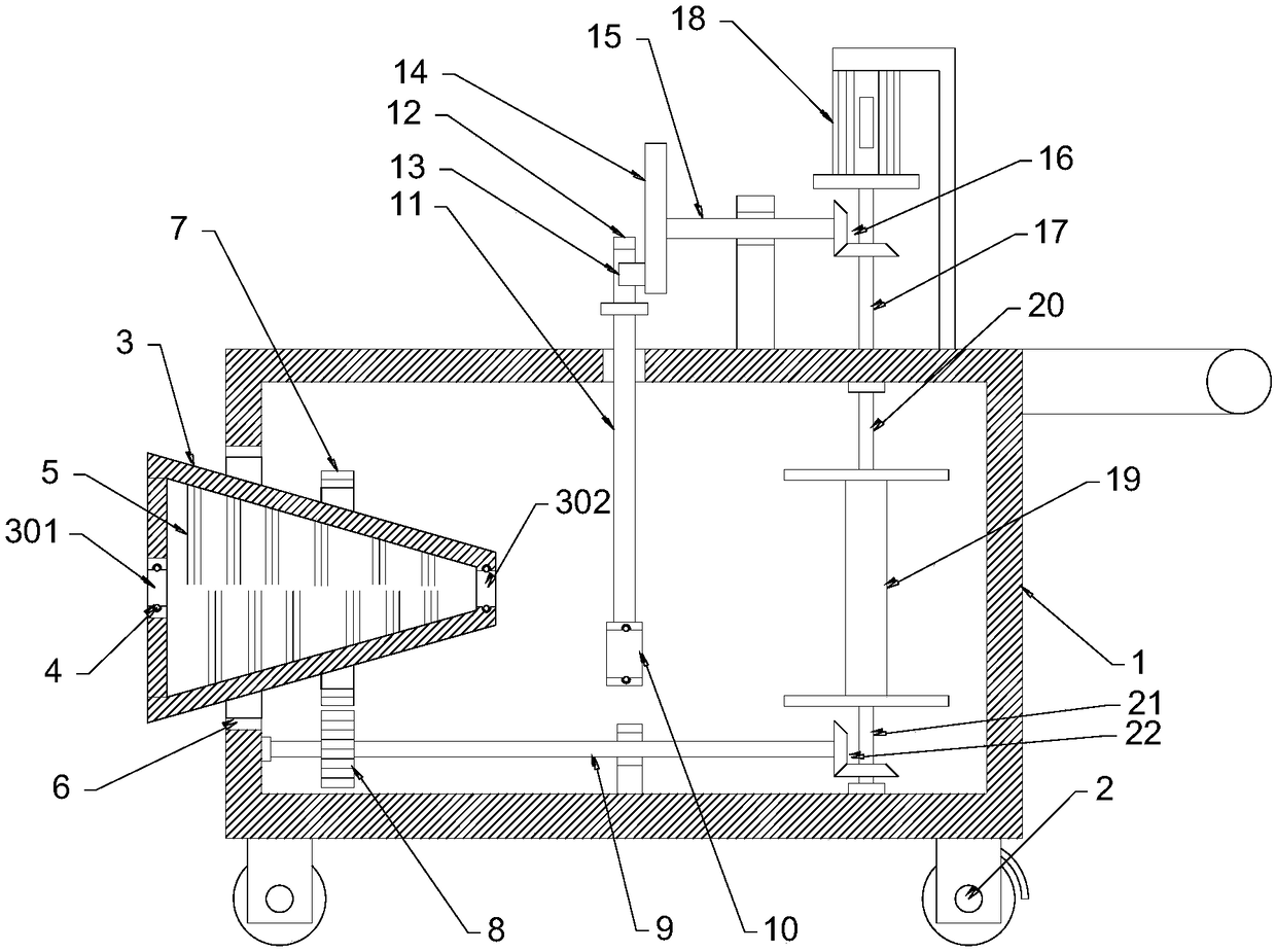 High-efficiency cable winding device for power cable