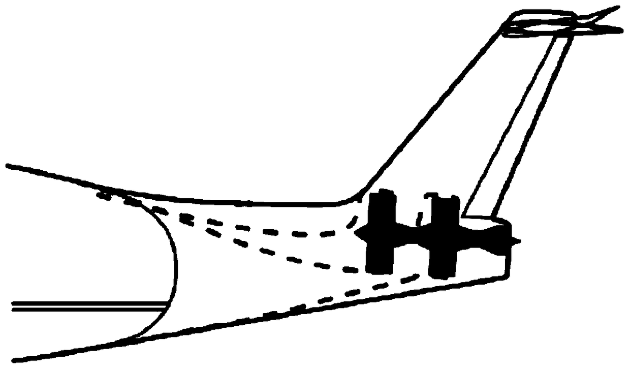 A geared turbofan engine with a reversely installed core engine