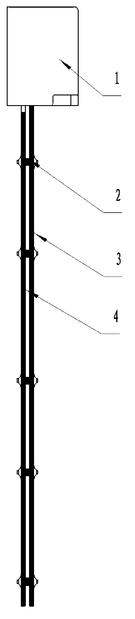 Parallel-plate multi-electrode capacitance type oil level sensor