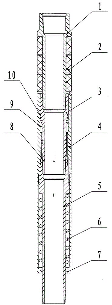 Non-throttle setting y344 fracturing packer