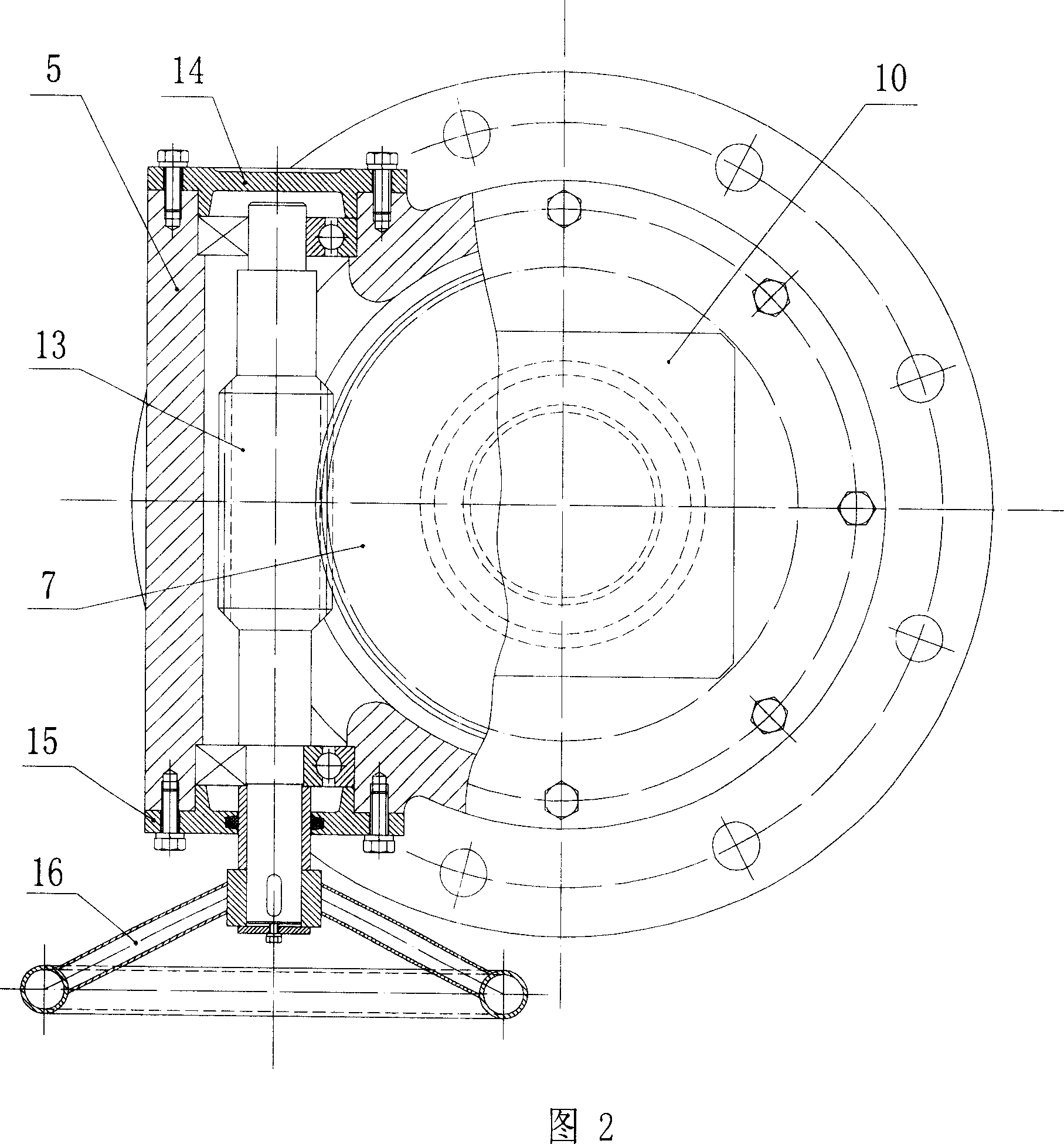 Levelling equipment for vacuum chamber