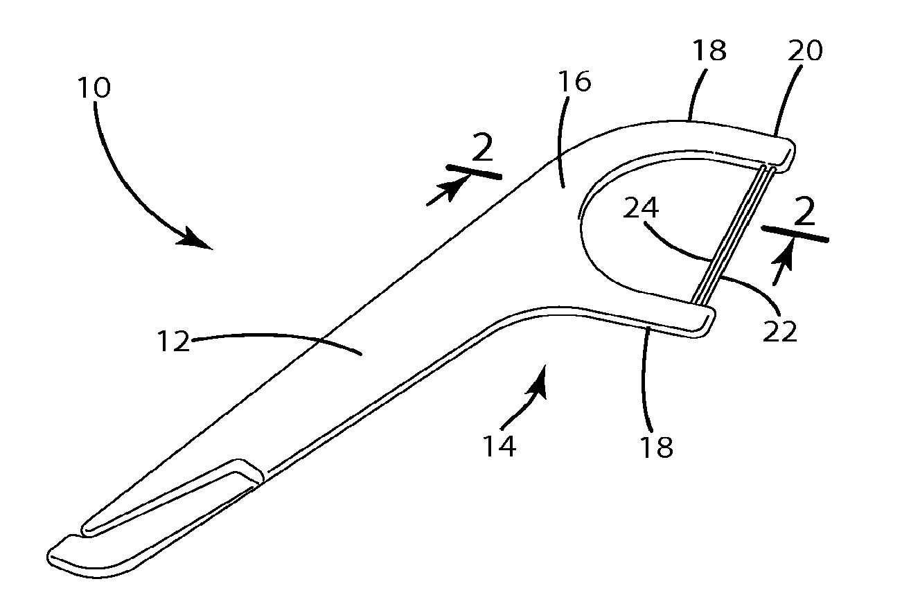 Multiple strand dental flosser