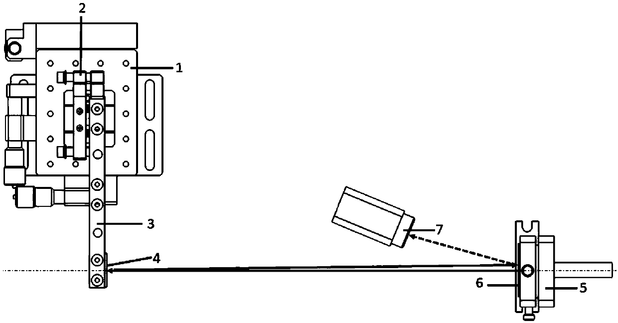 Auxiliary adjusting device for laser cavity mirror and using method thereof